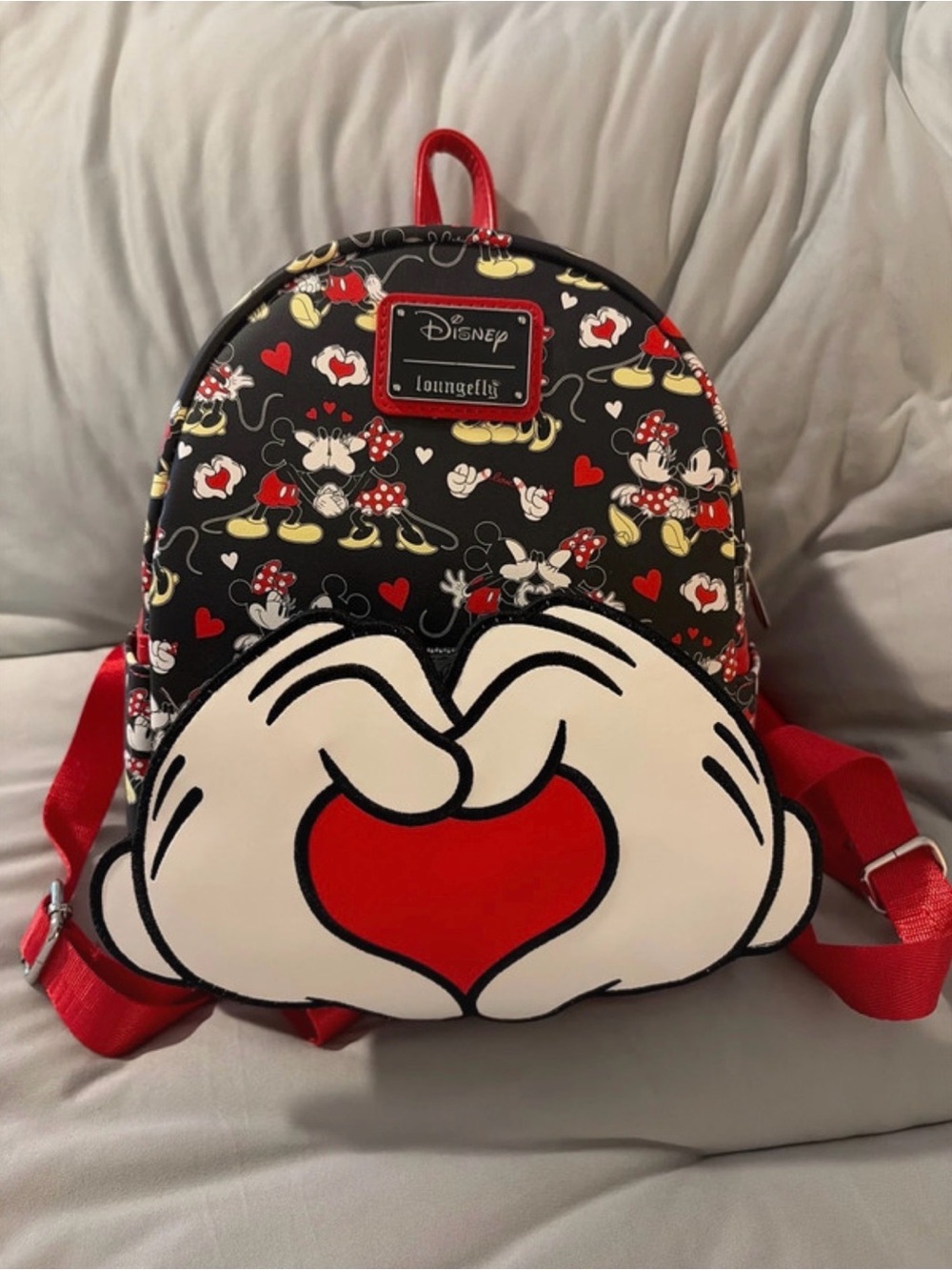 Loungefly Disney Mickey Mouse heart hands mini backpack